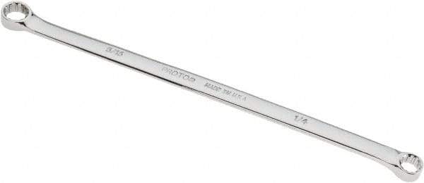 Proto - 1/4" x 5/16" 12 Point Spline Box Wrench - Double End, 8-5/8" OAL, Steel, Polished Finish - Benchmark Tooling