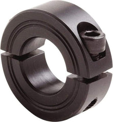 Climax Metal Products - 19mm Bore, Steel, Two Piece Clamp Collar - 1-5/8" Outside Diam - Benchmark Tooling