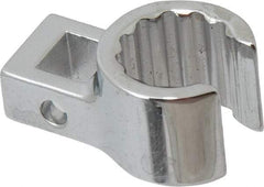 Proto - 5/8" 12 Point 3/8" Drive Chrome Flare Nut Crowfoot Wrench - 63/64" Head Diam x 11/16" Head Thickness, 1-1/2" OAL - Benchmark Tooling