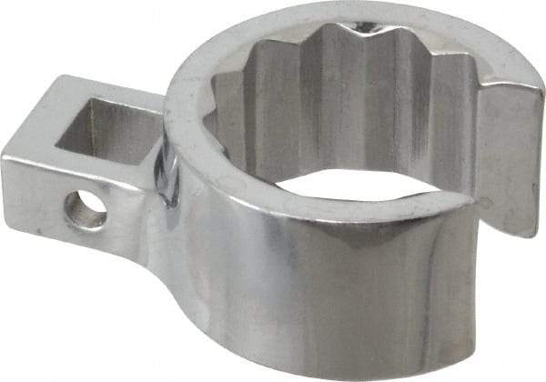 Proto - 1-1/16" 12 Point 3/8" Drive Chrome Flare Nut Crowfoot Wrench - 1-17/32" Head Diam x 25/32" Head Thickness, 1-1/2" OAL - Benchmark Tooling