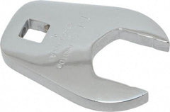 Proto - 1-1/4" 1/2" Drive Full Polish Chrome Open End Crowfoot Wrench - 2-15/32" Head Diam x 3/8" Head Thickness, 2-23/64" OAL - Benchmark Tooling