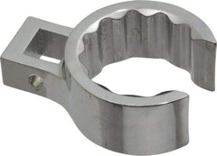 Proto - 1-5/16" 12 Point 1/2" Drive Full Polish Chrome Flare Nut Crowfoot Wrench - 1-27/32" Head Diam x 7/8" Head Thickness, 2.53" OAL - Benchmark Tooling