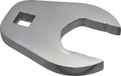 Proto - 1-3/8" 1/2" Drive Full Polish Chrome Open End Crowfoot Wrench - 2-23/32" Head Diam x 3/8" Head Thickness, 2-47/64" OAL - Benchmark Tooling