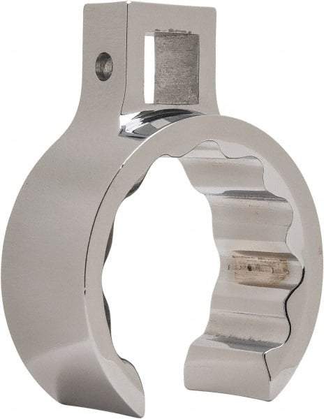 Proto - 1-5/8" 12 Point 1/2" Drive Full Polish Chrome Flare Nut Crowfoot Wrench - 2-7/32" Head Diam x 15/16" Head Thickness, 2.94" OAL - Benchmark Tooling