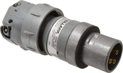 Hubbell Killark - 4 Pole, 3 Pin Cofiguration, NEMA 4X, 30 Amp Plug - 250 VDC, 600 VAC, Self Grounding - Benchmark Tooling