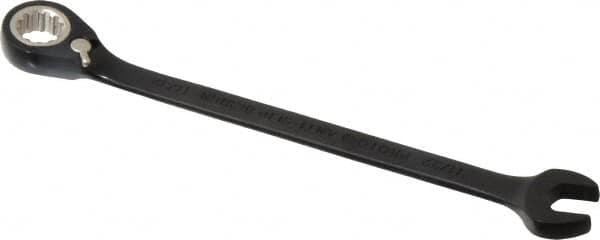 Proto - 11/32" 12 Point Combination Wrench - 15° Head Angle, 5-15/16" OAL, Steel, Black Chrome Finish - Benchmark Tooling