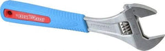 Channellock - 1-1/2" Jaw Capacity, 10" Standard Adjustable Wrench - Chrome Vanadium Steel, Chrome Finish - Benchmark Tooling