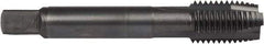 DORMER - M8x1.25 Metric Coarse, 3 Flute, Oxide Finish, Powdered Metal Spiral Point Tap - Plug Chamfer, Right Hand Thread, 2-23/32" OAL, 19/32" Thread Length, 0.318" Shank Diam, 6H Class of Fit, Series E006 - Exact Industrial Supply