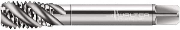 Walter-Prototyp - 3/4-10 UNC 4 Flute 2B Modified Bottoming Spiral Flute Tap - Cobalt, Bright Finish, 4-1/4" OAL, Right Hand Flute, Right Hand Thread, Series A22567 - Benchmark Tooling