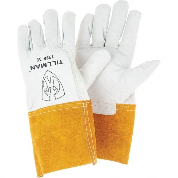 TILLMAN - Welder's & Heat Protective Gloves - MP (M)4"CU TOP/G GOAT/S TIG WLDR GLOVES - Benchmark Tooling