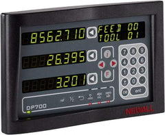 Newall - 3 Axes, Microsyn 2G & Spherosyn 2G Compatible DRO Counter - LED Display, Programmable Memory - Benchmark Tooling