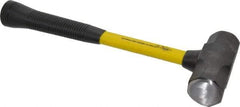 NUPLA - 3 Lb Head, 14" Long Sledge Hammer - Steel Head, 4-3/4" Long Head, Fiberglass Handle - Benchmark Tooling