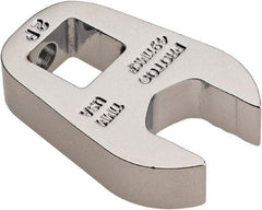 Proto - 11mm 3/8" Drive Chrome Crowfoot Wrench - 0.87" Head Diam x 1/4" Head Thickness, 1.13" OAL - Benchmark Tooling
