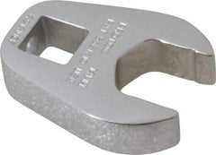 Proto - 14mm 3/8" Drive Chrome Crowfoot Wrench - 1-3/16" Head Diam x 1/4" Head Thickness, 1-1/2" OAL - Benchmark Tooling