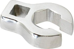 Proto - 15mm 6 Point 3/8" Drive Chrome Flare Nut Crowfoot Wrench - 1-11/32" Head Diam x 1/4" Head Thickness, 1-11/16" OAL - Benchmark Tooling