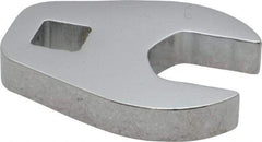 Proto - 18mm 3/8" Drive Chrome Crowfoot Wrench - 1-5/8" Head Diam x 1/4" Head Thickness, 1-15/16" OAL - Benchmark Tooling