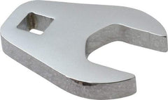 Proto - 22mm 3/8" Drive Chrome Crowfoot Wrench - 1-23/32" Head Diam x 1/4" Head Thickness, 2-7/32" OAL - Benchmark Tooling
