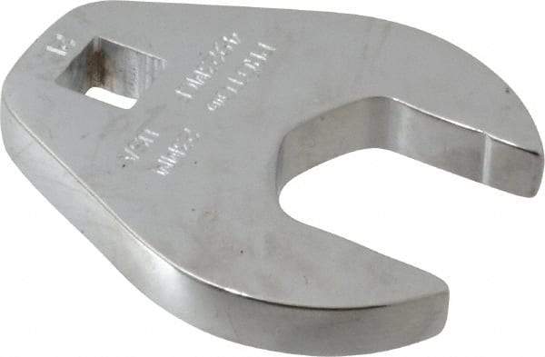 Proto - 23mm 3/8" Drive Chrome Crowfoot Wrench - 2-1/32" Head Diam x 1/4" Head Thickness, 2-11/32" OAL - Benchmark Tooling