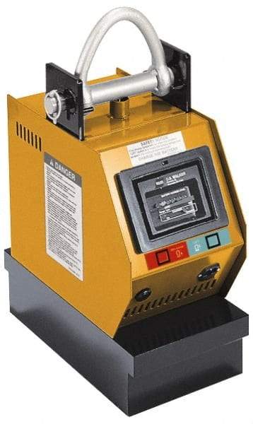 Walker - 8,000 Lb Load Capacity, Battery Powered Lift Magnet - 22.8" High x 48" Long x 9.6" Wide, For Use with Flats - Benchmark Tooling