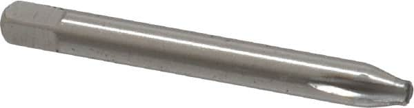 Cleveland - M2x0.40 Metric Coarse 6H 3 Flute Bright Finish High Speed Steel Straight Flute Standard Hand Tap - Taper, Right Hand Thread, 44.45mm OAL, 0.44" Thread Length, D3 Limit, Oversize - Benchmark Tooling