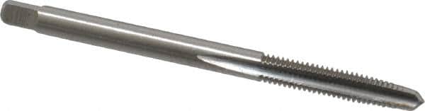 Cleveland - M3.5x0.60 Metric Coarse 6H 3 Flute Bright Finish High Speed Steel Straight Flute Standard Hand Tap - Taper, Right Hand Thread, 50.8mm OAL, 0.38" Thread Length, D4 Limit, Oversize - Exact Industrial Supply