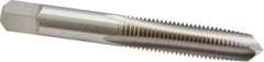 Cleveland - M10x1.25 Metric Fine 4 Flute Bright Finish High Speed Steel Straight Flute Standard Hand Tap - Taper, Right Hand Thread, 2.938" OAL, 31.75mm Thread Length, D5 Limit, Oversize - Exact Industrial Supply