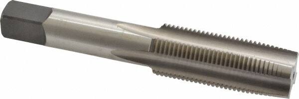 Cleveland - M18x1.50 Metric Fine 4 Flute Bright Finish High Speed Steel Straight Flute Standard Hand Tap - Taper, Right Hand Thread, 4.031" OAL, 1.81" Thread Length, D6 Limit, Oversize - Exact Industrial Supply