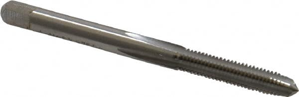Cleveland - M4.5x0.75 Metric Coarse 4 Flute Bright Finish High Speed Steel Straight Flute Standard Hand Tap - Plug, Right Hand Thread, 2-3/8" OAL, 1/2" Thread Length, D4 Limit, Oversize - Exact Industrial Supply