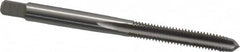 Cleveland - M5x0.80 Metric Coarse 6H 4 Flute Bright Finish High Speed Steel Straight Flute Standard Hand Tap - Plug, Right Hand Thread, 2-3/8" OAL, 1/2" Thread Length, D4 Limit, Oversize - Exact Industrial Supply
