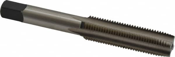 Cleveland - M12x1.25 Metric Fine 4 Flute Bright Finish High Speed Steel Straight Flute Standard Hand Tap - Plug, Right Hand Thread, 3-3/8" OAL, 1.66" Thread Length, D5 Limit, Oversize - Exact Industrial Supply