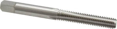 Cleveland - M6x1.00 Metric Coarse 6H 4 Flute Bright Finish High Speed Steel Straight Flute Standard Hand Tap - Bottoming, Right Hand Thread, 63.5mm OAL, 25.4mm Thread Length, D5 Limit, Oversize - Exact Industrial Supply