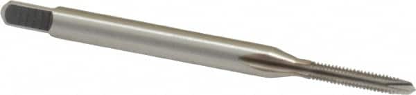 Cleveland - M2x0.40 Metric Coarse, 2 Flute, Bright Finish, High Speed Steel Spiral Point Tap - Plug Chamfer, Right Hand Thread, 44.45mm OAL, 0.44" Thread Length, 6H Class of Fit, Series 1011 - Exact Industrial Supply