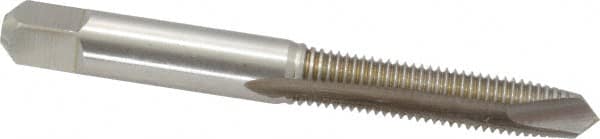 Cleveland - M7x1.00 Metric Coarse, 2 Flute, Bright Finish, High Speed Steel Spiral Point Tap - Plug Chamfer, Right Hand Thread, 2-23/32" OAL, 0.69" Thread Length, Series 1011 - Exact Industrial Supply