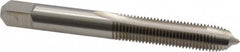 Cleveland - M8x1.00 Metric Fine, 2 Flute, Bright Finish, High Speed Steel Spiral Point Tap - Plug Chamfer, Right Hand Thread, 2-23/32" OAL, 0.69" Thread Length, Series 1011 - Exact Industrial Supply