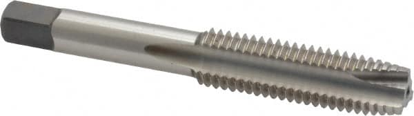 Cleveland - M12x1.75 Metric Coarse, 3 Flute, Bright Finish, High Speed Steel Spiral Point Tap - Plug Chamfer, Right Hand Thread, 3-3/8" OAL, 1.66" Thread Length, 6H Class of Fit, Series 1011 - Exact Industrial Supply