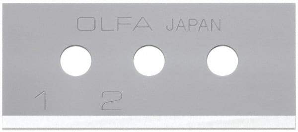 Olfa - 10 Piece Steel Safety Blade - 40mm OAL - Benchmark Tooling