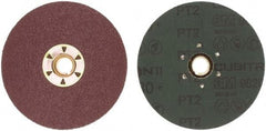 3M - 4-1/2" Diam 5/8-11 Threaded Hole 80 Grit Fiber Disc - Medium Grade, Ceramic, 13,300 Max RPM, Series 982C - Benchmark Tooling