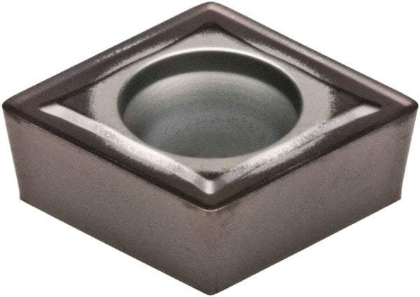 Kennametal - CCMT32.52 MW Grade KCU10 Carbide Turning Insert - AlTiN Finish, 80° Diamond, 3/8" Inscr Circle, 5/32" Thick, 1/32" Corner Radius - Benchmark Tooling