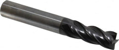 OSG - 1/2", 4 Flute, Single End, Solid Carbide, 0.015" Corner Radius End Mill - 3-1/2" OAL, 35° Helix, Right Hand Flute, 1-1/4" LOC, Right Hand Cut - Benchmark Tooling