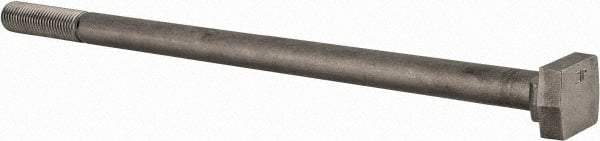 Value Collection - 1-8, 4" Thread Length, 1" Slot Width, Uncoated, Steel T Slot Bolt - 20" Length Under Head, Grade C-1045, 5, 1-3/4" Head Width x 5/8" Head Height - Benchmark Tooling