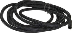 Techflex - Black Braided Cable Sleeve - 10' Coil Length, -103 to 257°F - Benchmark Tooling
