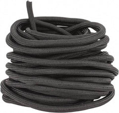 Techflex - Black Braided Cable Sleeve - 75' Coil Length, -103 to 257°F - Benchmark Tooling