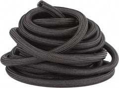 Techflex - Black Braided Cable Sleeve - 50' Coil Length, -103 to 257°F - Benchmark Tooling