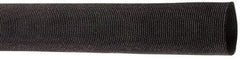 Techflex - 1.13" ID Black Woven Sleeving for Hoses - 50' Long, -50 to 248°F - Benchmark Tooling