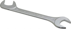 Facom - 14mm Stubby Extra Thin Open End Wrench - 4-23/32" OAL, Double End, Satin Finish, 15° & 75° Head Angle - Benchmark Tooling