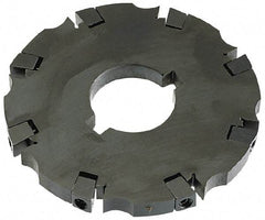 APT - Arbor Hole Connection, 0.53" Cutting Width, 1-7/8" Depth of Cut, 6" Cutter Diam, 1-1/2" Hole Diam, 12 Tooth Indexable Slotting Cutter - SM61 Toolholder, CTA 2 Insert - Benchmark Tooling