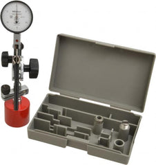 Mitutoyo - 0.0005" Graduation, 0-15-0 Dial Reading, Indicator & Base Kit - 1-1/2" Dial Diam - Benchmark Tooling