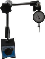 Mitutoyo - Dial Indicator & Base Kit - 2" Base Length x 2-1/4" Base Width x 2-1/4" Base Height - Benchmark Tooling