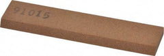 Made in USA - 3-1/2" Long x 3/4" Wide x 3/16" Thick, Aluminum Oxide Sharpening Stone - Rectangle, Medium Grade - Benchmark Tooling