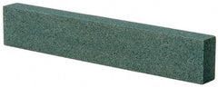 Made in USA - 4-1/4" Long x 3/4" Diam x 3/8" Thick, Silicon Carbide Sharpening Stone - Round Edge Slip, Coarse Grade - Benchmark Tooling